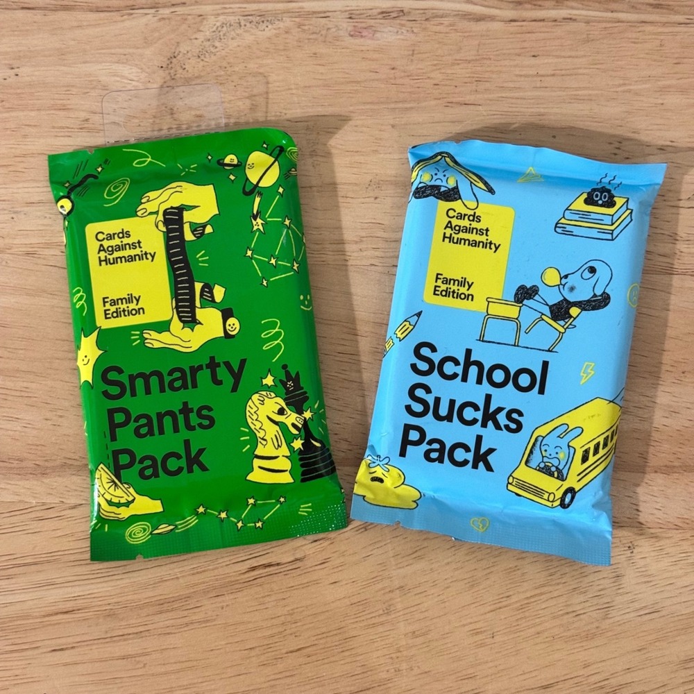 Cards Against Humanity Family Edition Smarty Pants & School Sucks Expansion Set